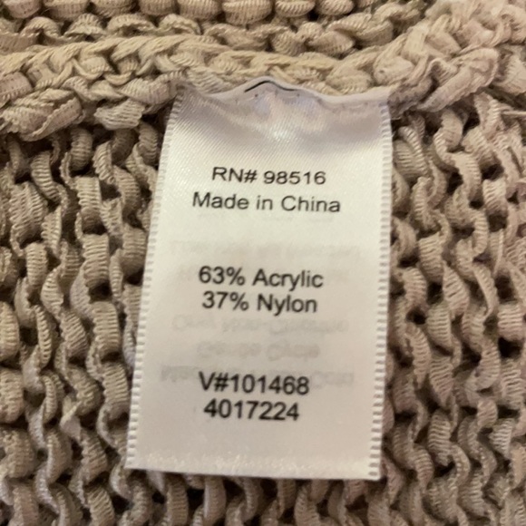 Coldwater Creek Cap Sleeve Sweater 1X 18 Taupe - Picture 9 of 11